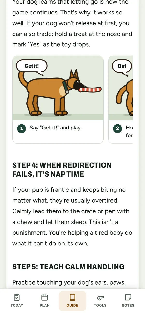 Chapter 4 with step-by-step drawings of Scout learning Get it and Out